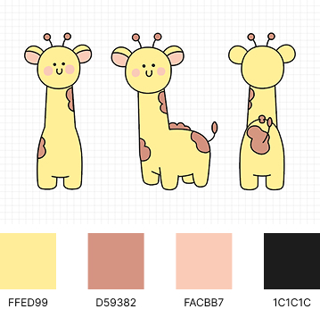 기롱이 캐릭터와 컬러가이드